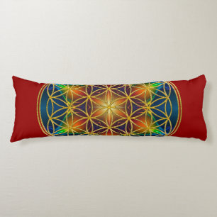 Coussins Longs FLEURS DE VIE - Fleur fractale 1