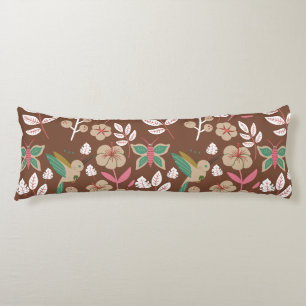 Coussins Longs Fleurs motifs florales sans soudure, feuilles, pap