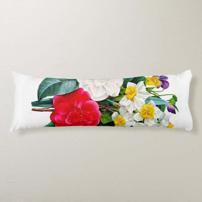Coussins Longs Fleurs vintages (Devant)