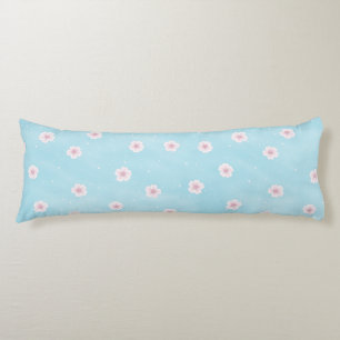 Coussins Longs Floraison de fleurs de cerisiers japonais Sakura
