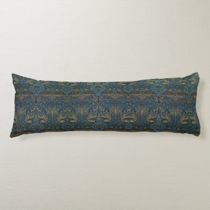 Coussins Longs Floral bleu et blanc William Morris Medway
