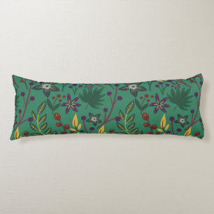 Coussins Longs Floral continu fleurs motif vert arrière - plan
