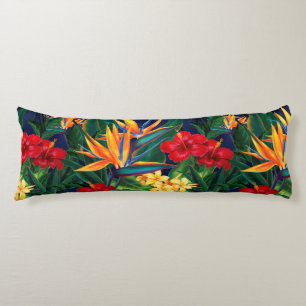Coussins Longs Floral hawaïen de paradis tropical