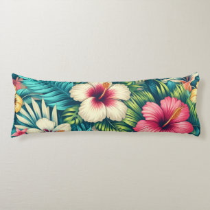 Coussins Longs Floral hawaïen/tropical