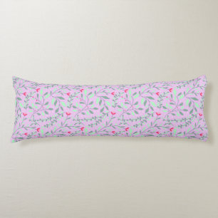 Coussins Longs Floral pattern.05.FR.pink et Lgreen LPink BG