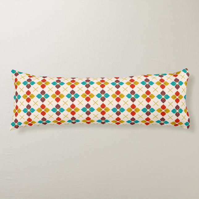 Coussins Longs Flore rétro (Devant)
