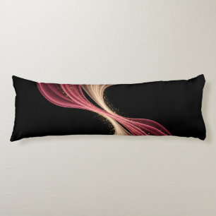 Coussins Longs Flux Éternel d'Amour — Art Romantique Abstrait