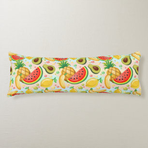 Coussins Longs Fruits d'été frais Motif