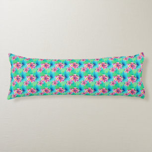 Coussins Longs Funky Floral Art Nouveau Aquarelle Motif