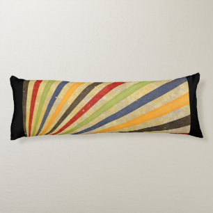 Coussins Longs Funny Retro Grunge Rays + votre idée