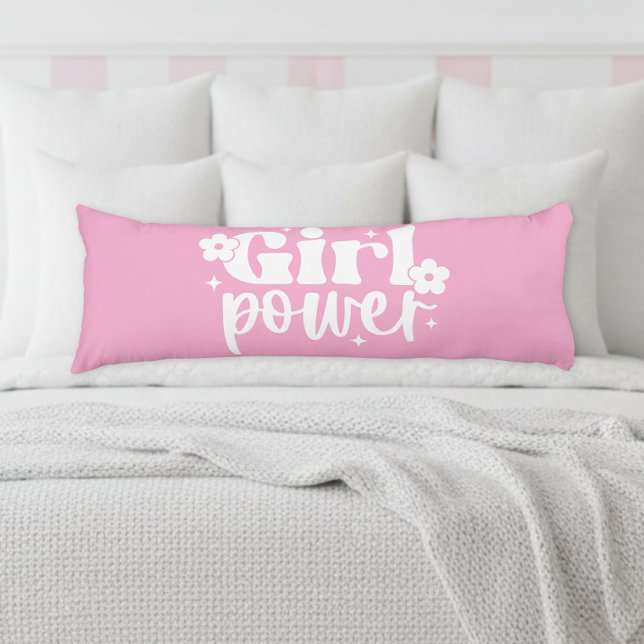 Coussins Longs Girl Power Pink (Créateur téléchargé)