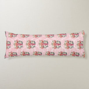 Coussins Longs Glam Damas rose