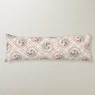 Coussins Longs Golden Retriever Painting mignon Original Chien Ar