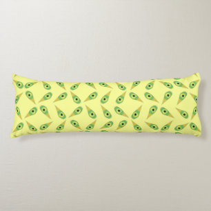 Coussins Longs Gossamer Ailes Sur Jaune