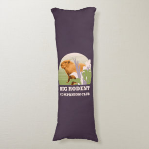 Coussins Longs Grand Club de Compagnons Rongeurs Capybara