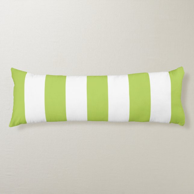 Coussins Longs Grandes Tailles Vertes, Grandes Tailles Blanches,  (Devant)