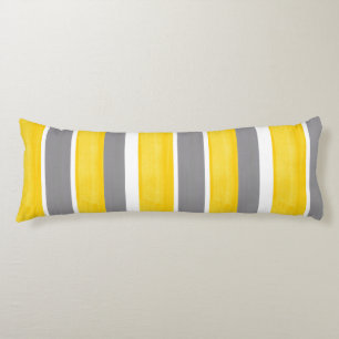 Coussins Longs Gris Jaune Gris Blanc Gris Moderne 2