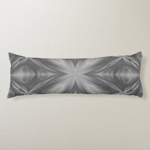 Coussins Longs Gris Monochrome gris nuageux Motif Abstrait