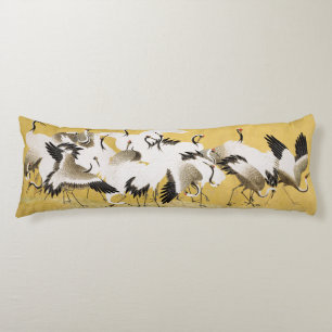 Coussins Longs Grues Japonaises Vintage Oiseau Classique