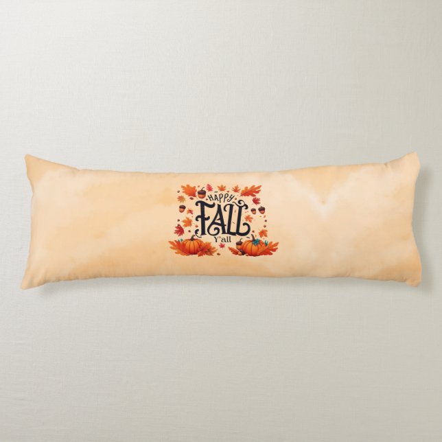 Coussins Longs Happy Fall Y'all classique (Devant)