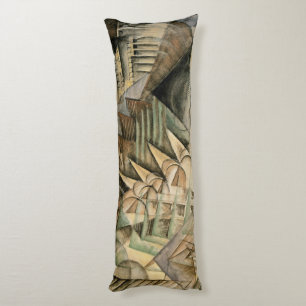 Coussins Longs Heure de pointe, New York par Max Weber, Cubisme V