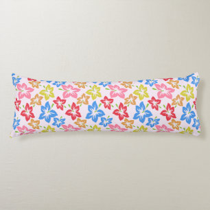 Coussins Longs Hibiscus Coloré, Motif De Fleurs