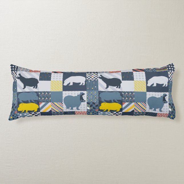 Coussins Longs Hippopotames (Devant)