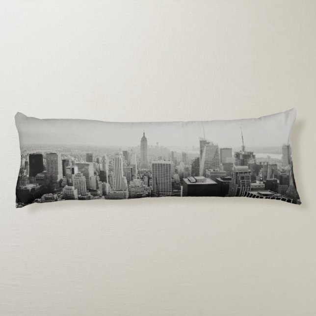 Coussins Longs Horizon panoramique de New York (Dos)