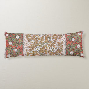 Coussins Longs Illustration d'art de rose sauvage Fleur Vintage