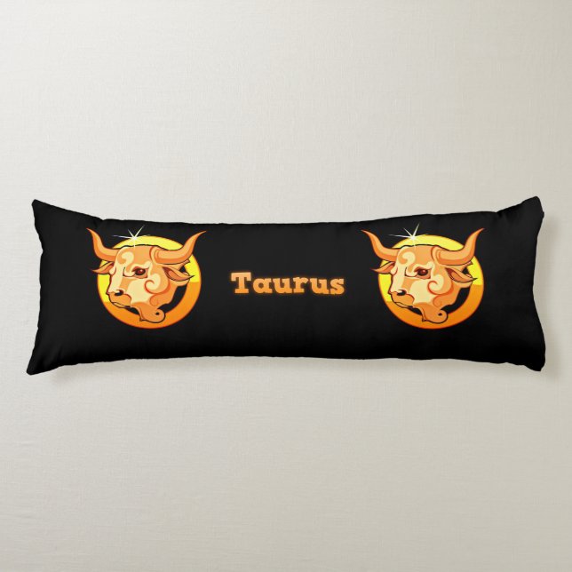 Coussins Longs Illustration de Taureau (Devant)