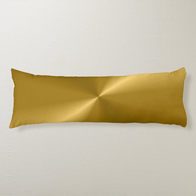 Coussins Longs Imprimante moderne Gold Look (Devant)