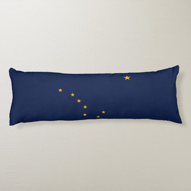 Coussins Longs Indicateur de l'état de l'Alaska (Dos)