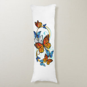 Coussins Longs Infinité de papillons monarques