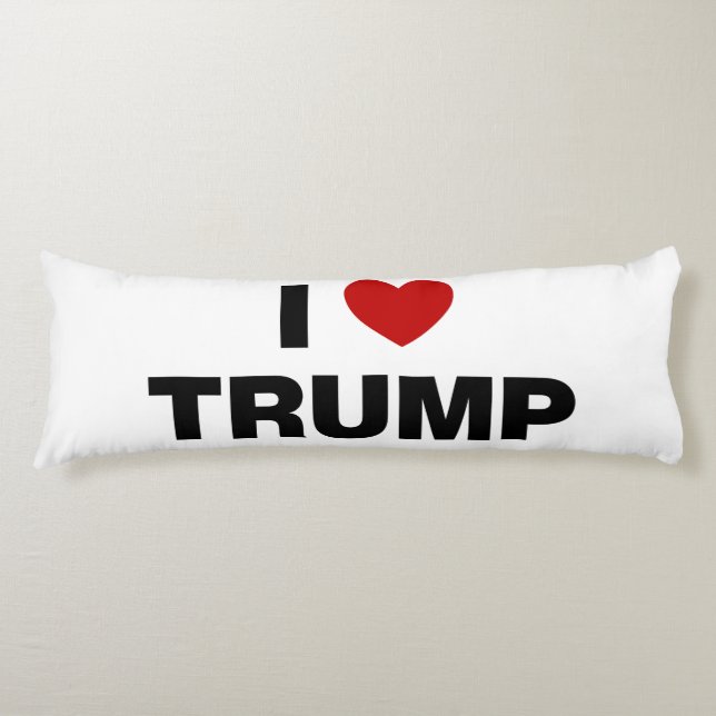 Coussins Longs J'aime Trump (Devant)