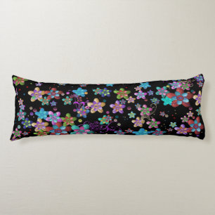 Coussins Longs Jardin aux fleurs colorées