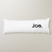 Joe. Nom Mot en lettres noires sur fond blanc