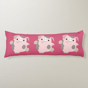 Coussins Longs Joli Dessin Dansant Oreiller Corps De Cochon