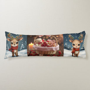 Coussins Longs Jolie literie de Noël pour enfants en hiver avec r