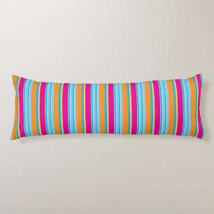 Coussins Longs Jolies rayures magiques colorées