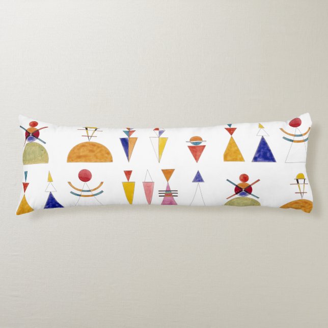 Coussins Longs Kandinsky, aquarelle pour Porte de Kiev (Devant)