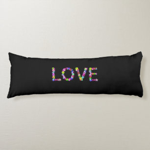 Coussins Longs L'amour sous toutes ses formes   Flore noire inspi