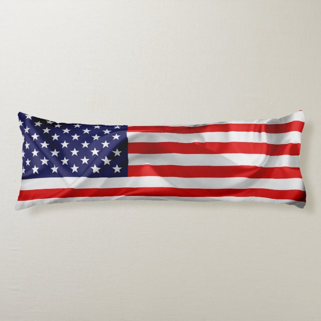 Coussins Longs Le drapeau des États-Unis d'Amérique (Devant)