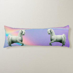 Coussins Longs Licorne et arc-en-ciel