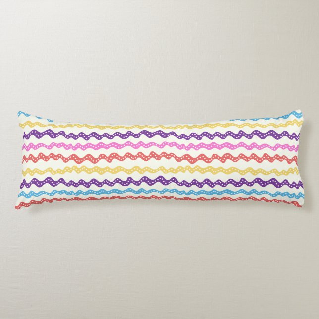 Coussins Longs lineas multicolores (Devant)