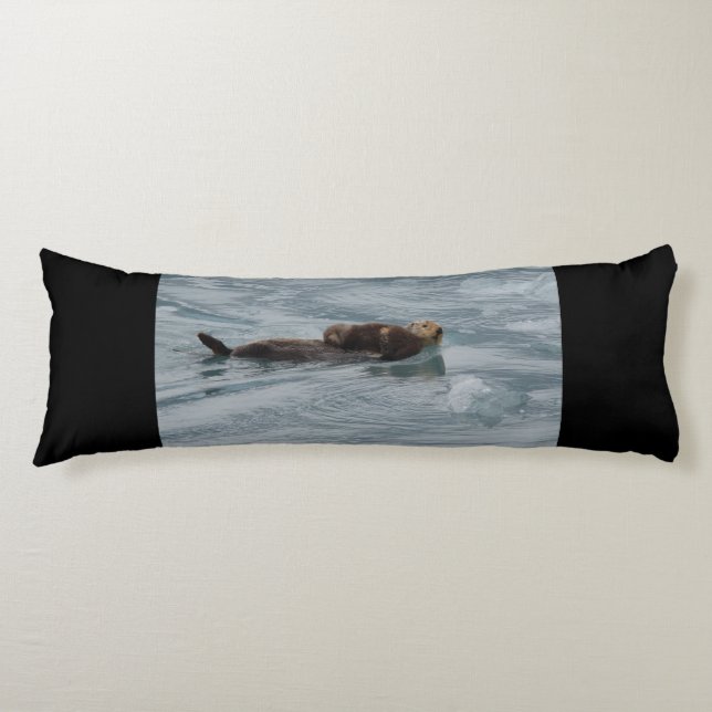 Coussins Longs loutre et bébé de mer (Devant)