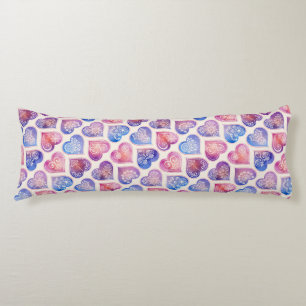 Coussins Longs Mandala Heart Motif