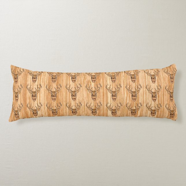 Coussins Longs Manteau Blanc Tail Tête de cerf Style Inverse (Devant)