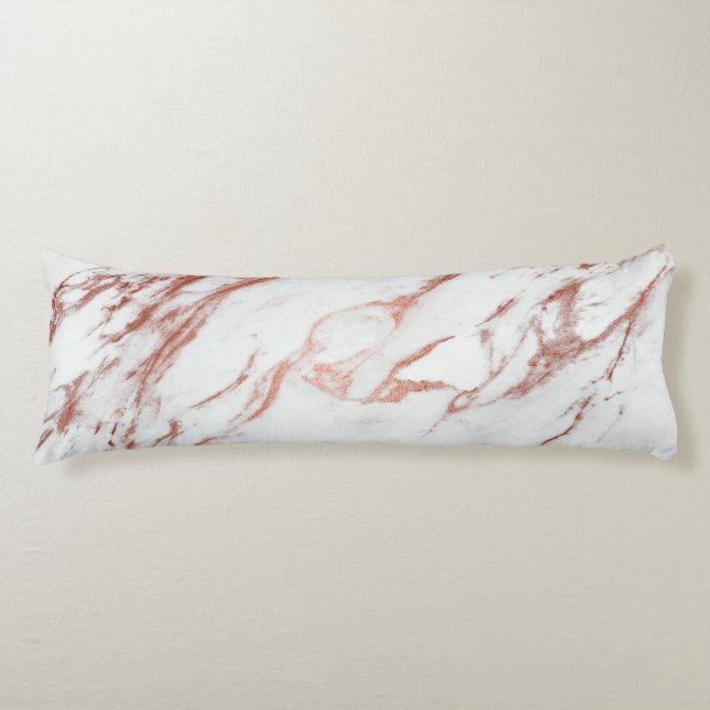 Coussins Longs Marbre rose d'or (Devant)