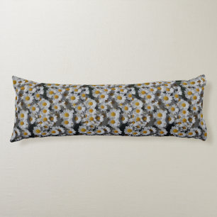 Coussins Longs Marguerite blanche