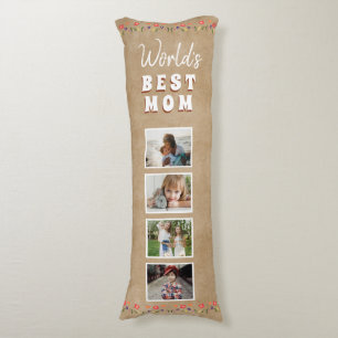Coussins Longs Meilleure maman Fleurs Floral Rustic Photo